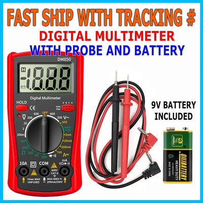Digital Multimeter Voltmeter DM850 AC DC Ammeter Ohmmeter Volt Meter Tester Ohm