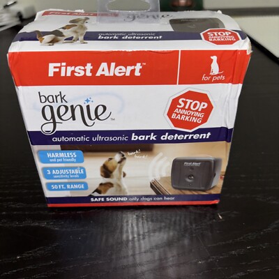 First Alert Bark Genie Automatic Ultrasonic Bark Deterrent Device FABCU1G-001