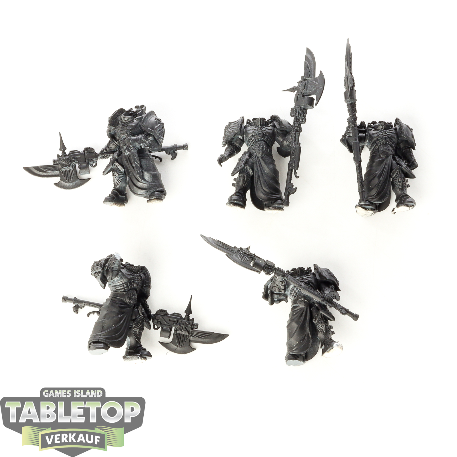 Adeptus Custodes - 5x Custodian Wardens - grundiert
