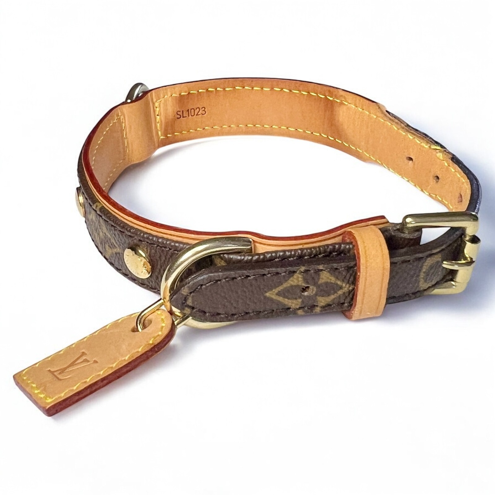 LOUIS VUITTON Collier Baxter MM Dog Collar 30-41cm M58071 LOUIS VUITTON Collier Baxter MM Dog Collar 30-41cm M58071