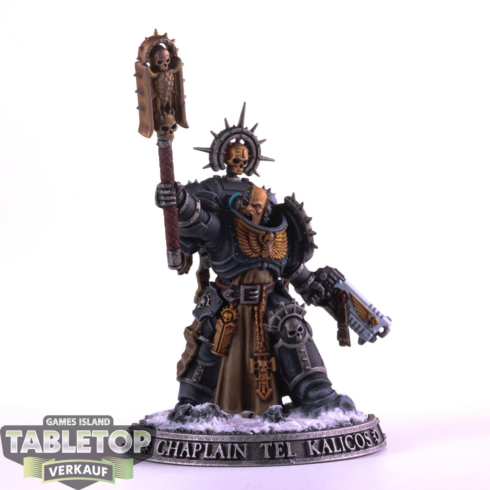 Iron Hands - 1 - Iron Hands Primaris Chaplain - gut bemalt