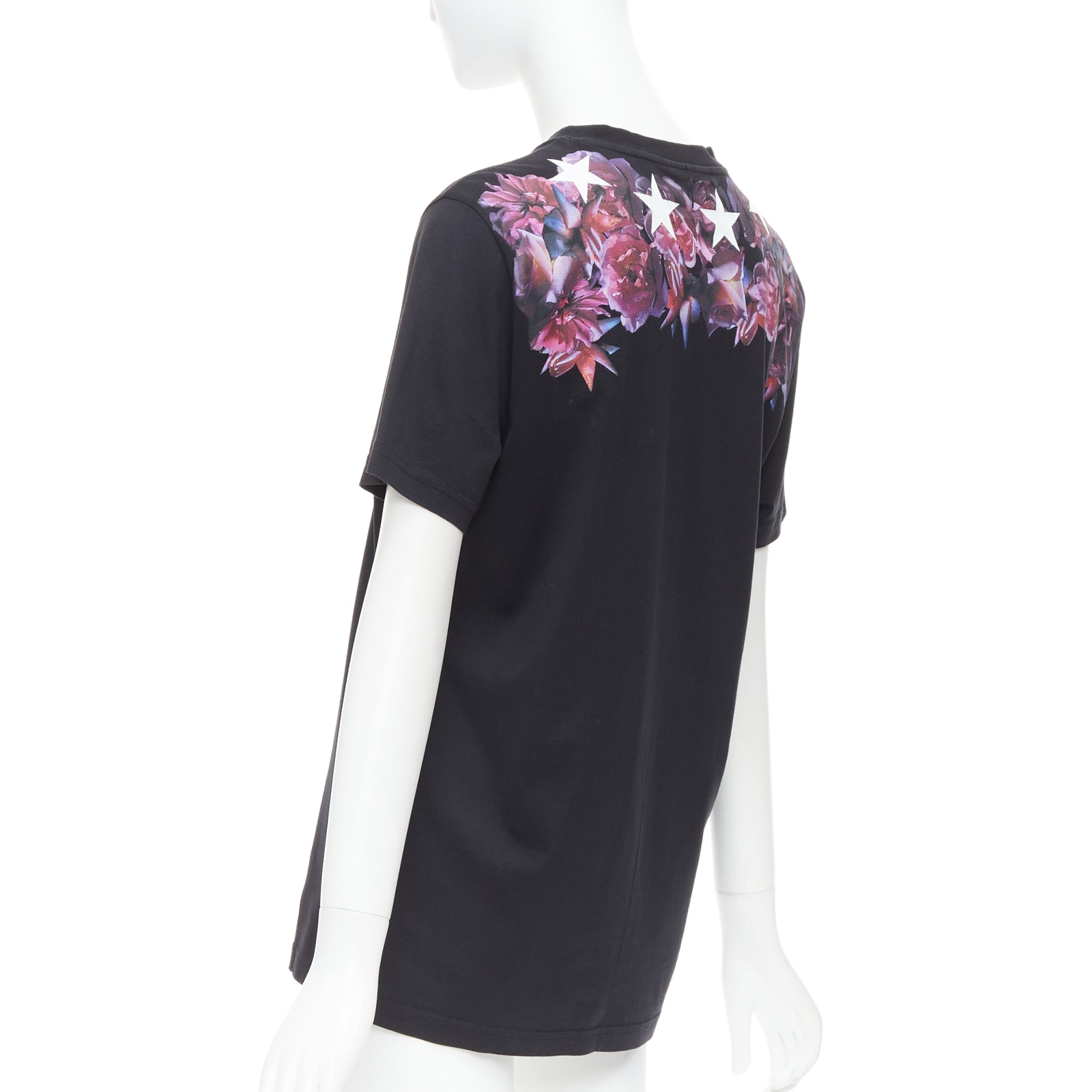 GIVENCHY Riccardo Tisci purple flower white star black