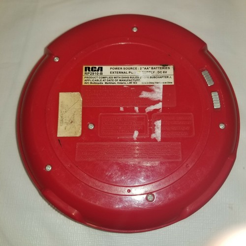 RCA RP2910B Portable CD Player with FM Radio Red