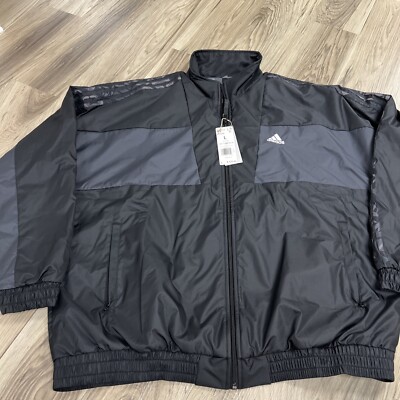Adidas CNY Reversible Woven Jacket black/Gray Men s Large HC0268 NWT $120