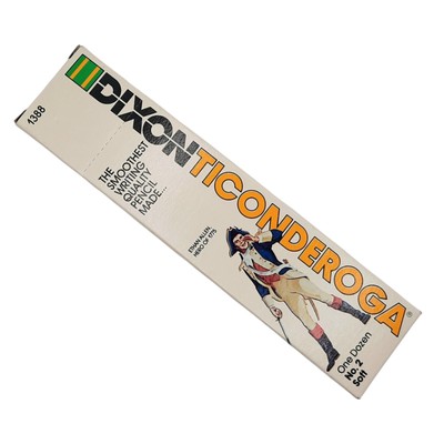 Dixon Ticonderoga VTG No. 2  Soft 12 Pencils 1388 ERASERS NOT GOOD