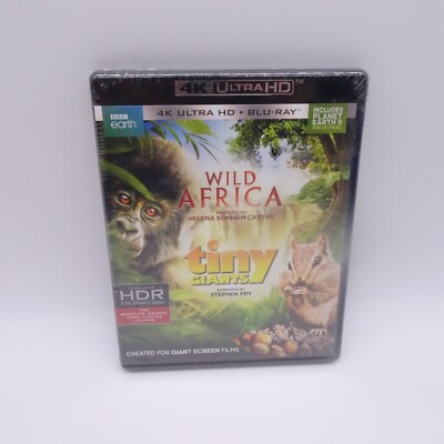 Wild Africa / Tiny Giants (4K Ultra HD + Blu-Ray) New Sealed