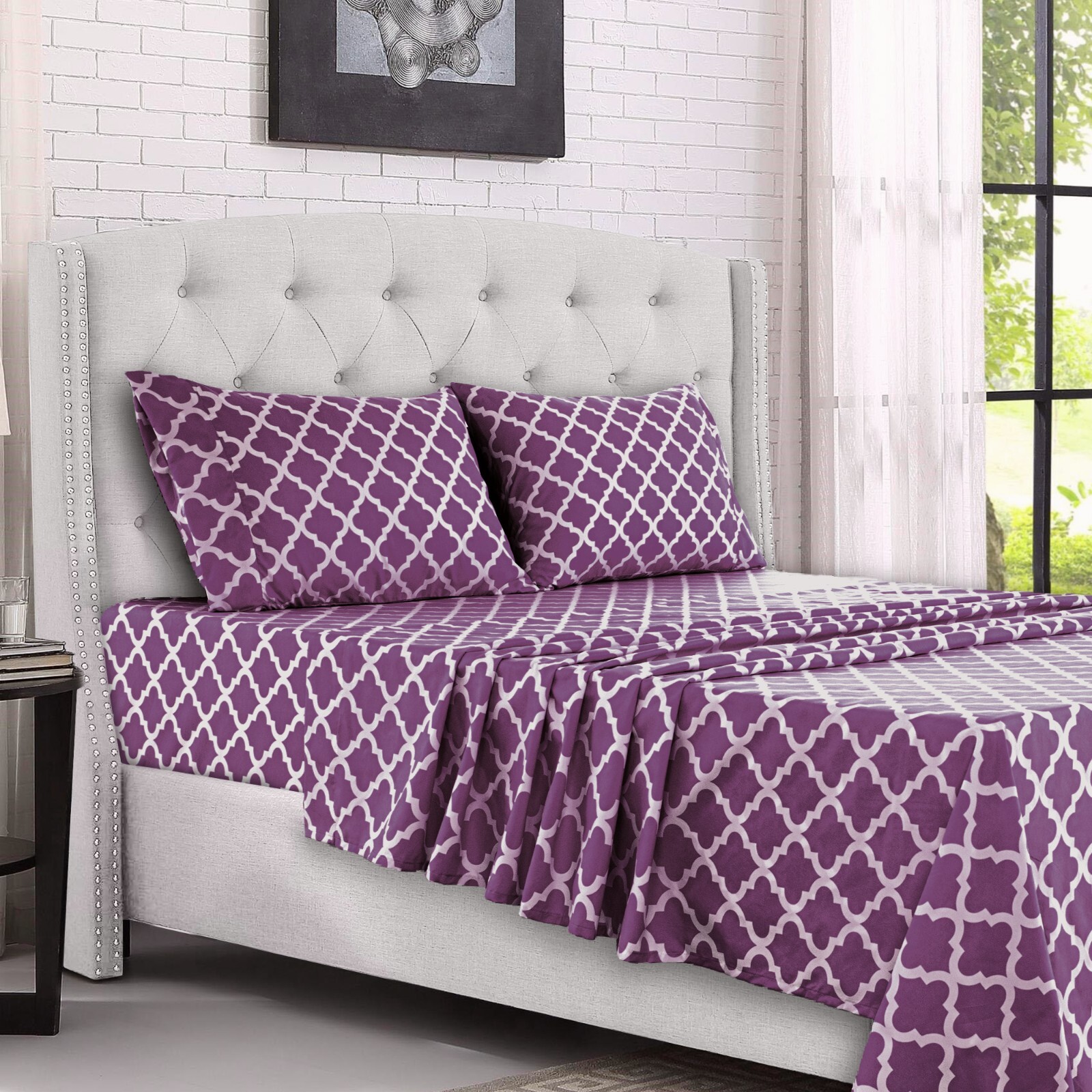 Deep Pocket 4 Piece Bed Sheets Set 1800 Series Comfort Microfiber Bed sheet Set