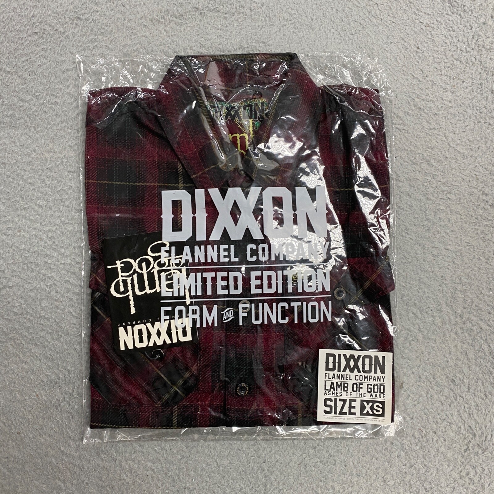 Dixxon Flannel Lamb Of God Shirt Mens Extra Small Ashes Of