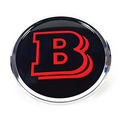 Mercedes-Benz Brabus B 18.5CM Grille Badge Emblems For A  B  C E S ML GL 2013-18