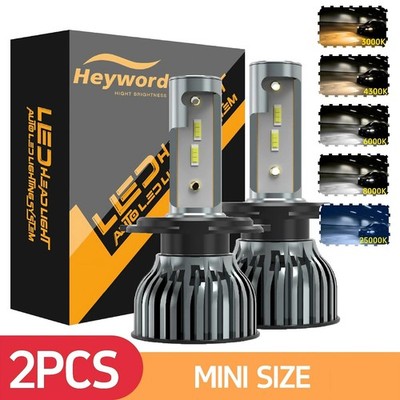 KIT 2x AMPOULES H4 LED CANBUS Anti Erreur 160W CSP 1860 22000LM 6000K blanc IP67