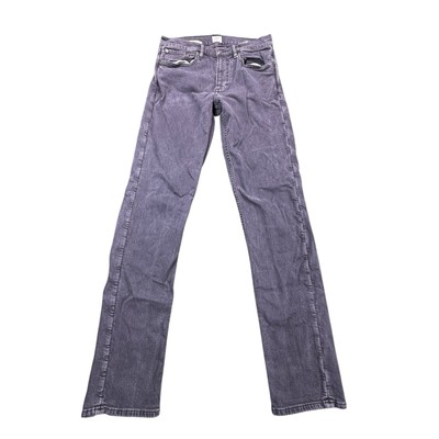 Faherty Jeans Mens 29 Black Dark Wash Denim Pants Straight Leg Preppy Casual