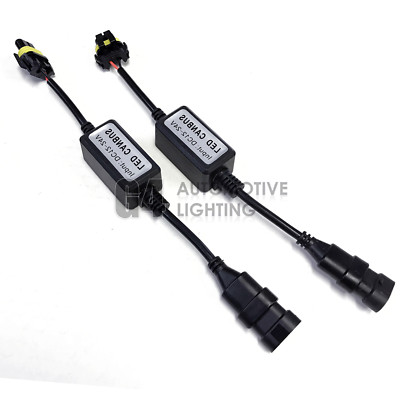 2x Canbus HB3 9005 LED Decoder Error Free Anti-Flicker Warning Canceller Adapter