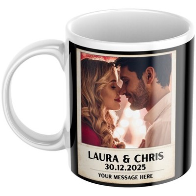 Personalised Photo Gift Mug For Couple Wedding Anniversary Engagement Married