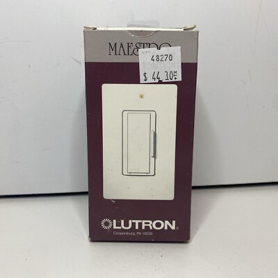Lutron Maestro Remote Dimmer MA-R AL - Almond - NEW