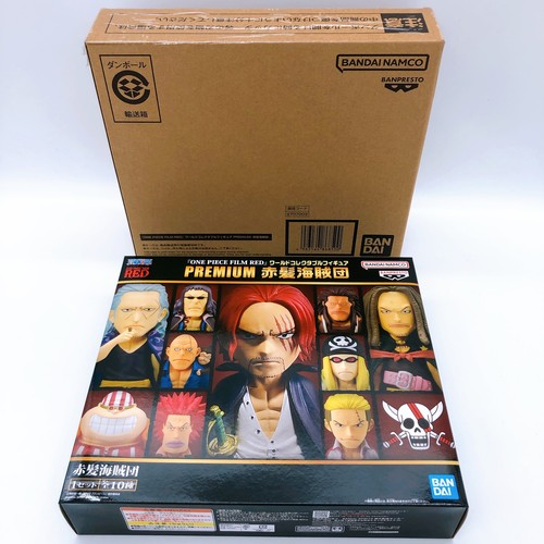 One Piece RED HAIR PIRATES set of 10 WCF World Collectable