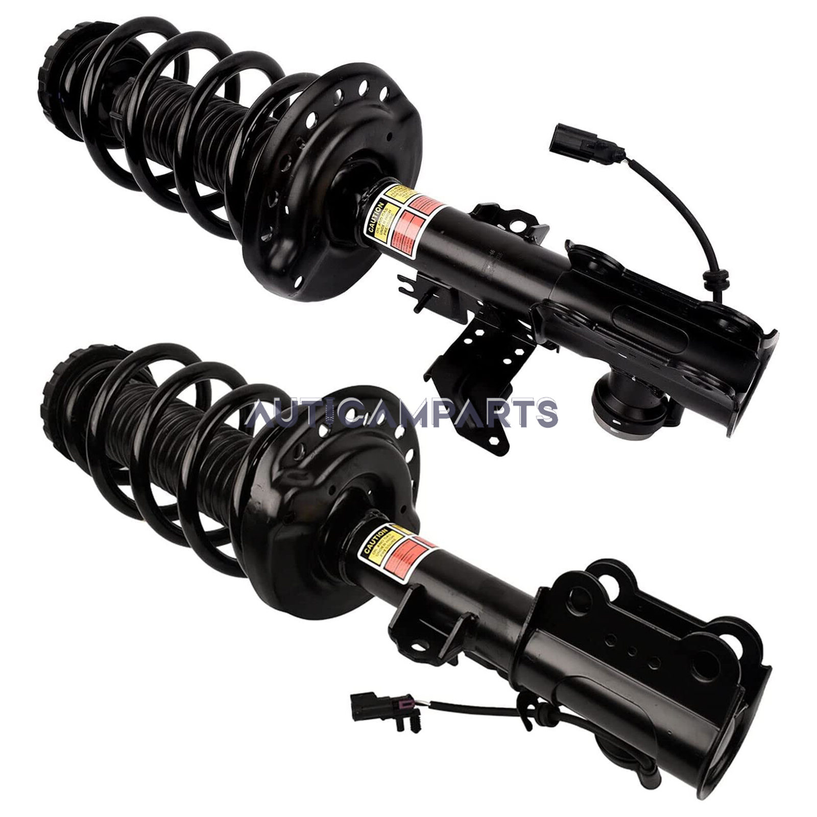 Pair Front Shock Absorber Strut Assys for 2010-2016 Cadillac SRX w/ Electric