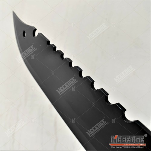 19.5" CHOPPING MACHETE FULL TANG FIXED BLADE SWORD TACTICAL MACHETE WITH GUARD