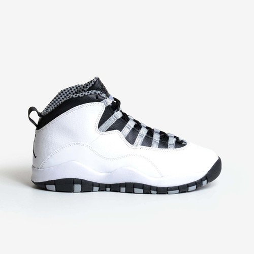 white and black 10 jordans