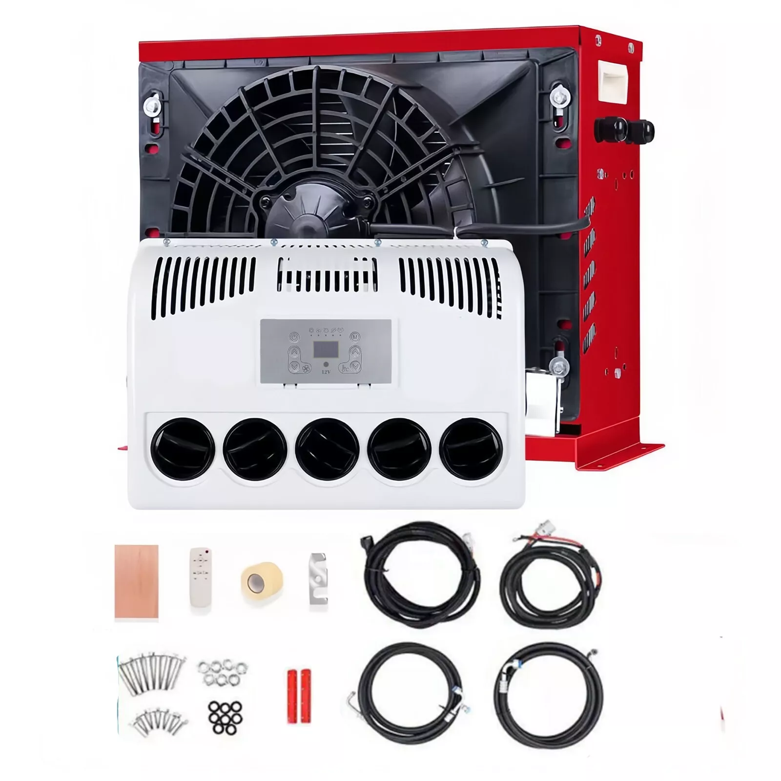 New Truck Air Conditioner Split A/C Kit for Semi Trucks Bus RV - 12000 BTU - 12V - Picture 1 of 8