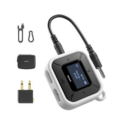 Bluetooth Transmitter Receiver for Airplane with Extra Dual 3.5mm Jack AUX Ad...