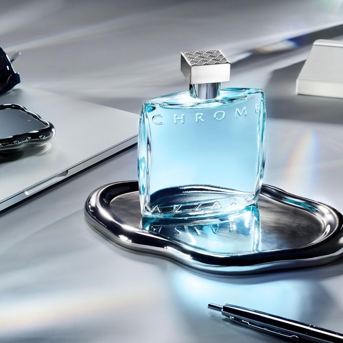 Azzaro Chrome Eau de Toilette  Mens Cologne  1 oz Opened Box (Distressed)