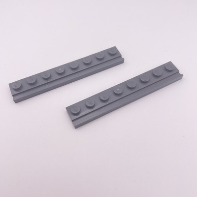 LEGO 2x Part 4510 Plate, Modified 1 x 8 with Door Rail Genuine LEGO