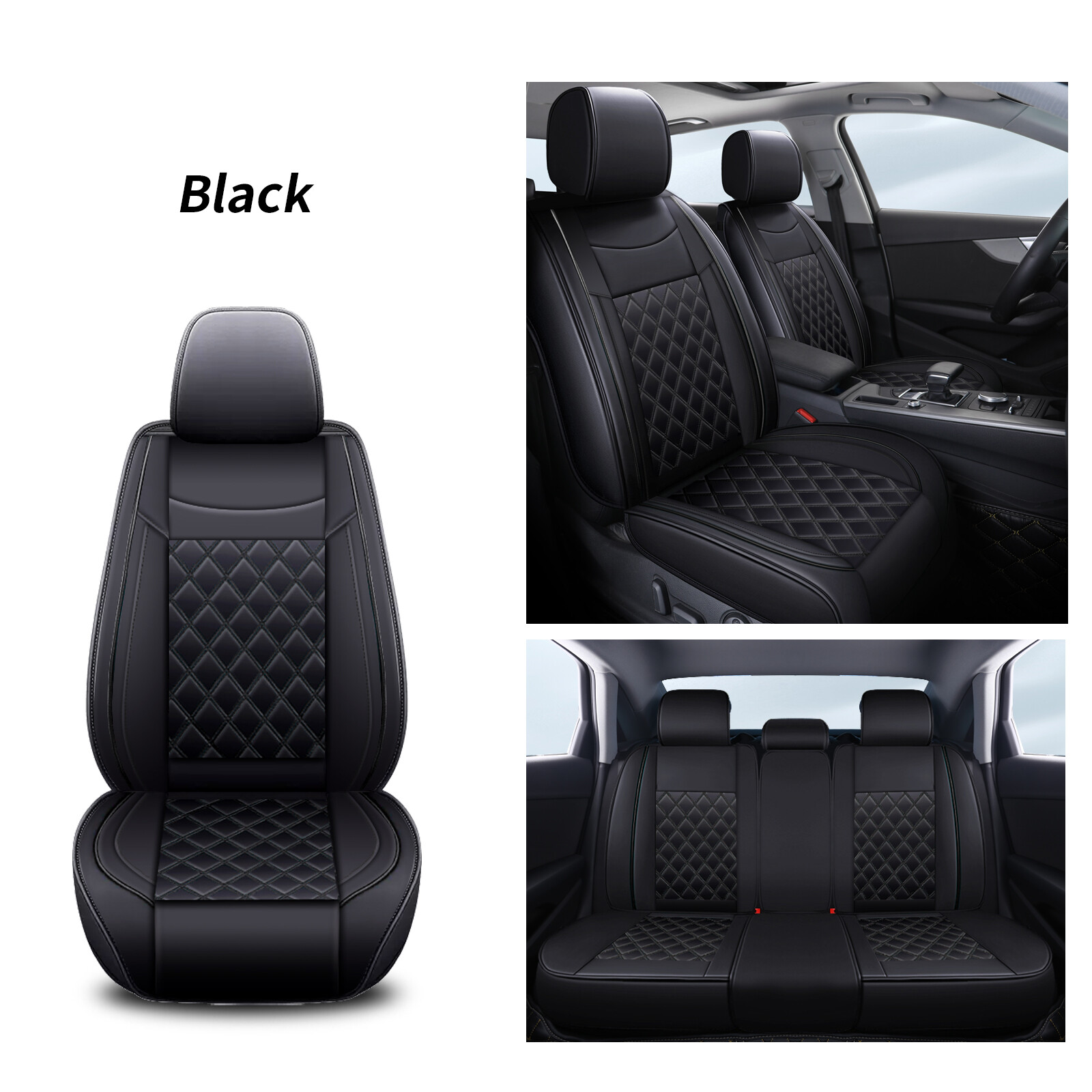 For Subaru Legacy WRX Car Seat Covers Set PU Front + Rear Leather 5Seat Cushion eBay