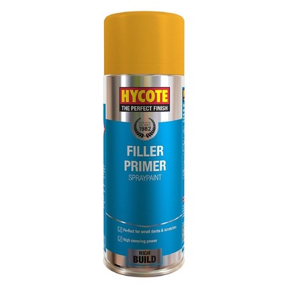 Hycote Yellow Filler Primer Spray Paint 400ml Can Aerosol Auto Car Multi-Purpose