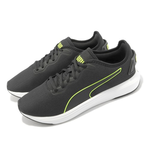 Puma Softride Cruise Black Lime Squeeze Белая мужская спортивная обувь для бега 376167-16