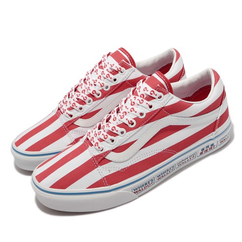 

Vans Old Skool Wheres Waldo International Stripes Red Мужские унисекс VN0A3WKT3UV, Красный, Old Skool
