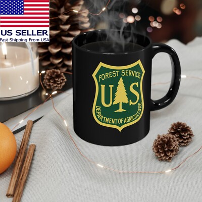 US Forest Service 11oz 15oz Coffee Tea Black Mug