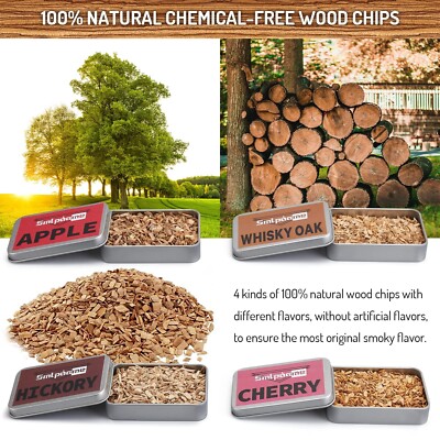 Cocktail Smoker Kit with Torch, Old Fashioned Smoker Kit with 4 Flavors Wood ...