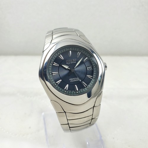 美品　The Citizen Eco-Drive A010 Men's CITIZEN ECO-DRIVE PERPETUAL CALENDAR E810-H27074 JAPAN MEN'S