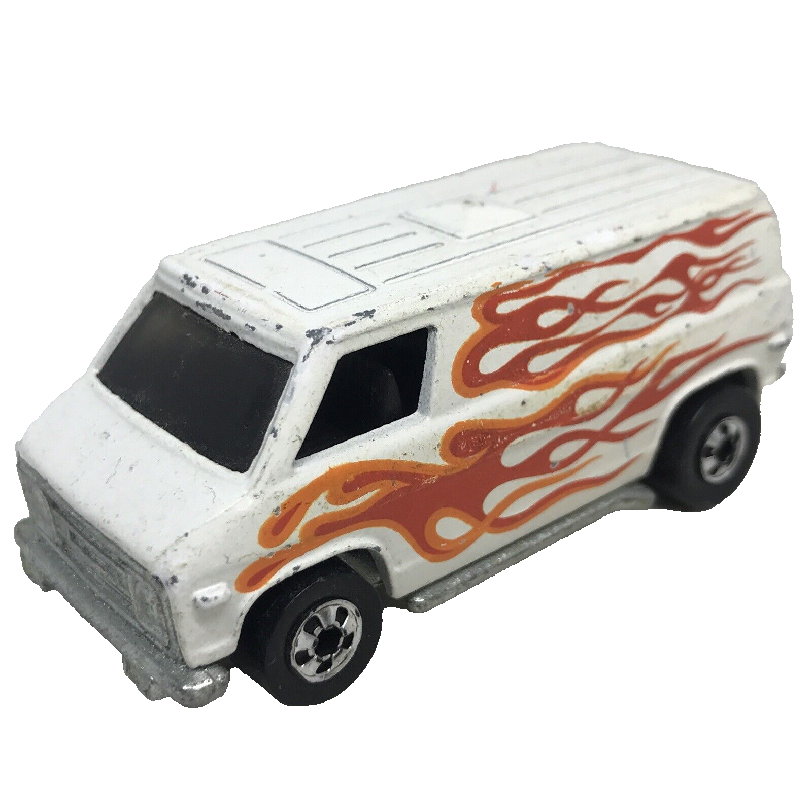 おすすめ Hot Wheels Chevrolet Super Van White 1974 Blackwall W/Flames ミニカー