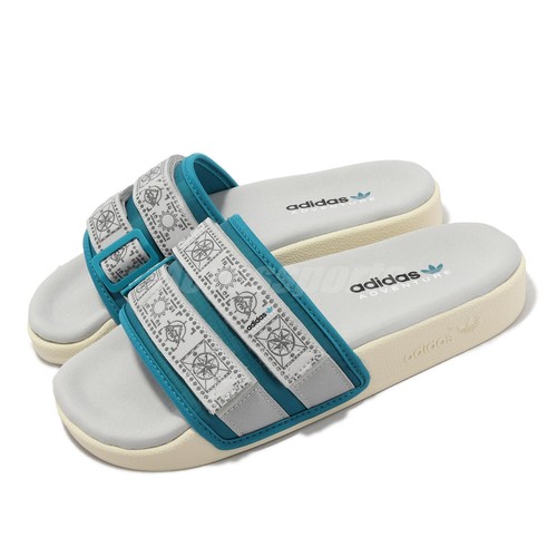 

Мужские сандалии унисекс adidas Originals Adilette 2.0 Act Tea Grey HP6514, Зеленый, Adilette Sandal 2.0