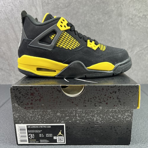 Air Jordan 4 ホワイト/ブラック/イエローサイズ25.5cm Air Jordan Big Kids' 4 Retro Platinum Gold (GS) – Puffer Reds