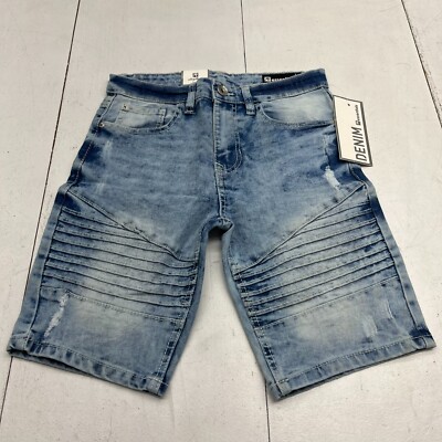 Sp Essentials Active Flex Light Sand Blue Jean Short Men's Size 12 NEW