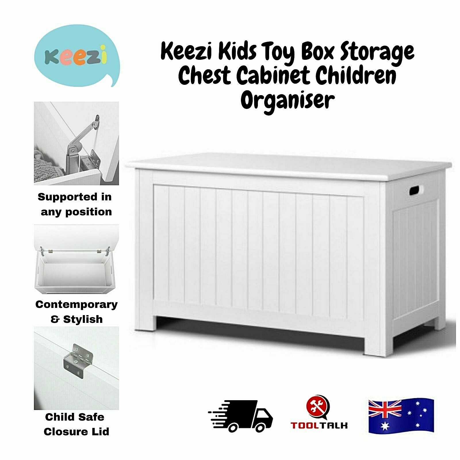 childrens white toy chest