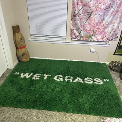 offwhite grass rug