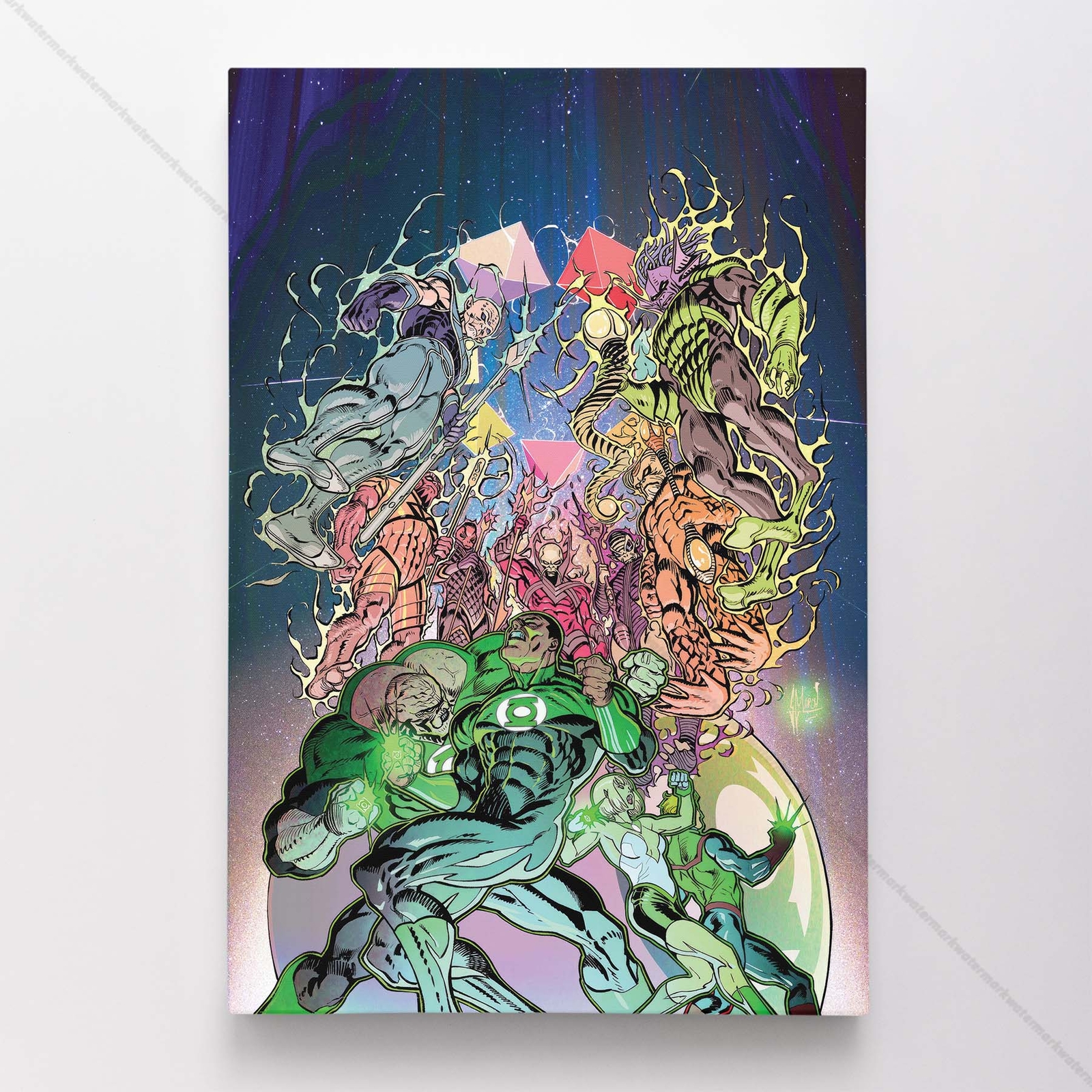 Green Latern Poster Canvas DC Comic Book Cover Art Print #51330