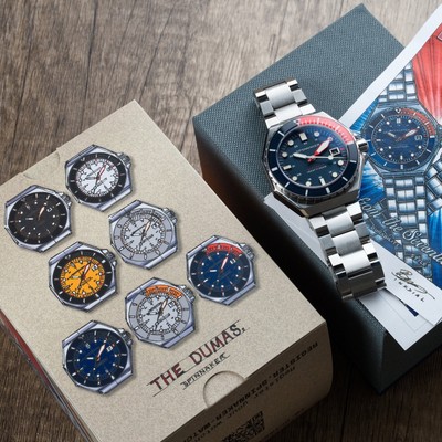 SPINNAKER SPINNAKER DUMAS STAINLESS STEEL 44MM JAPANESE AUTOMATIC WRISTWATCH
