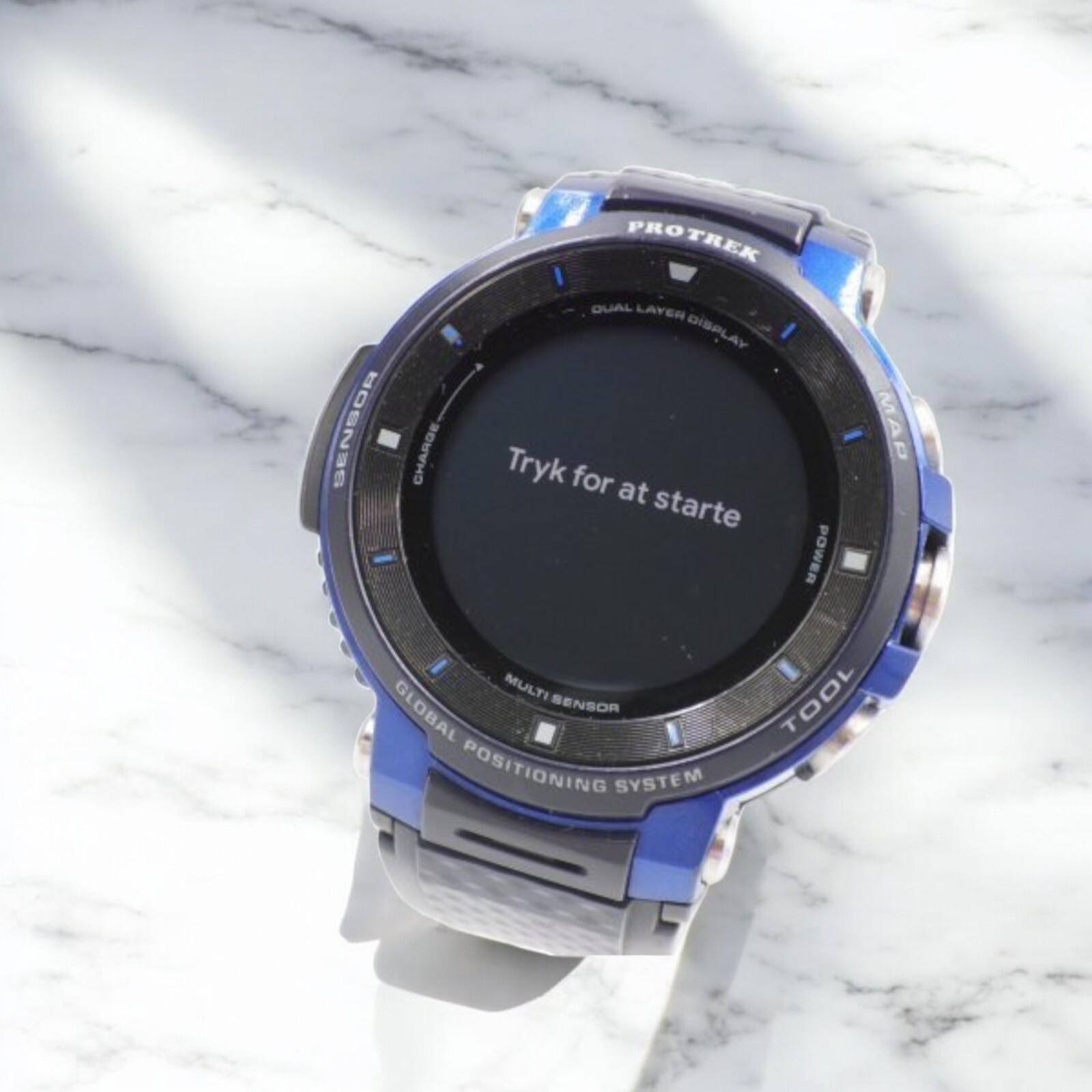 CASIO WSD-F30-BU Watch Pro Trek Smart Blue Digital Authentic CASIO WSD-F30-BU Watch Pro Trek Smart Blue Digital Authentic