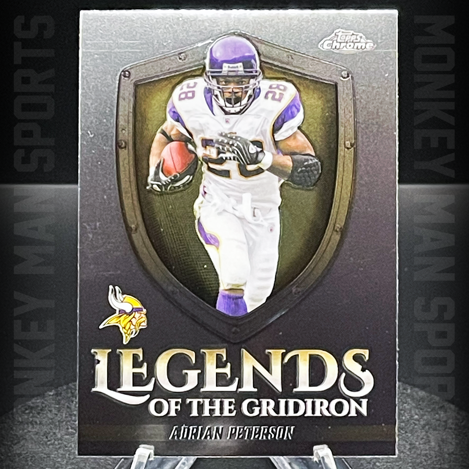 2025 Chrome - Adrian Peterson - LEGENDS OF THE GRIDIRON #LOG-15 VIKINGS MINT