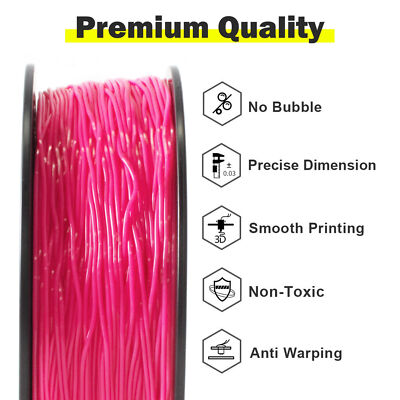 GEEETECH TPU Filament Solid Color 1kg/Roll 1.75mm Flexible For 3D Printer US