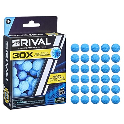 Nerf Rival 30 Accu-Round Refill, Includes 30 Nerf Rival Accu-Rounds Blue Refill
