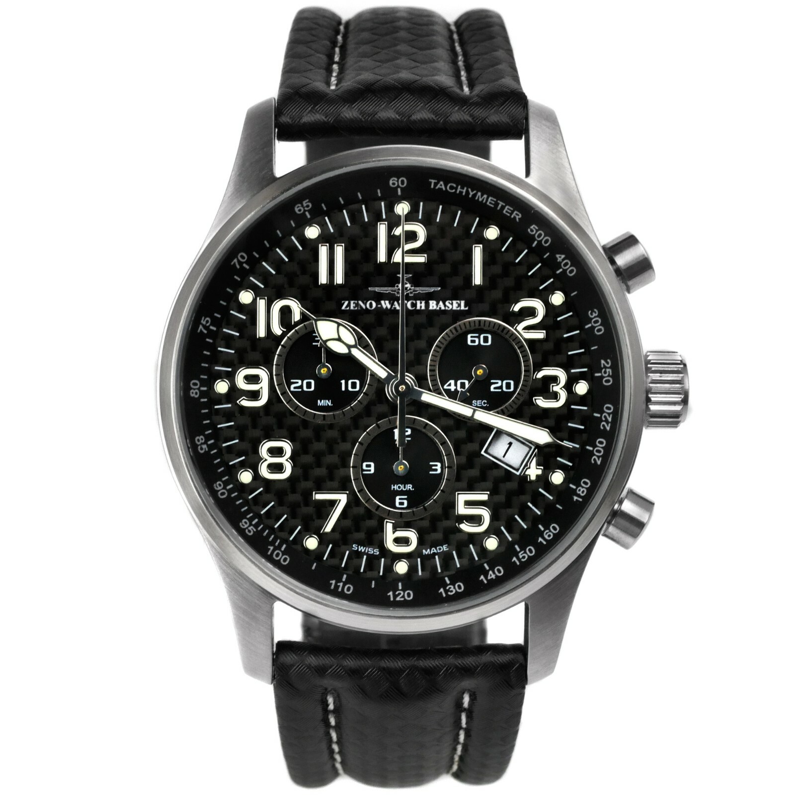 Zeno-Watch Basel Tachymeter Quartz Chronograph Swiss Men's Zeno-Watch Basel Tachymeter Quartz Chronograph Swiss Men's