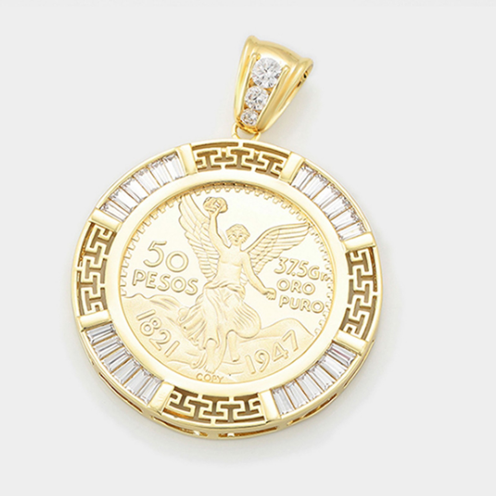 Vintage Mexican 14K Gold オパールトップ ネックレス Vintage Mexican 14K Gold オパールトップ ネックレス メンズ