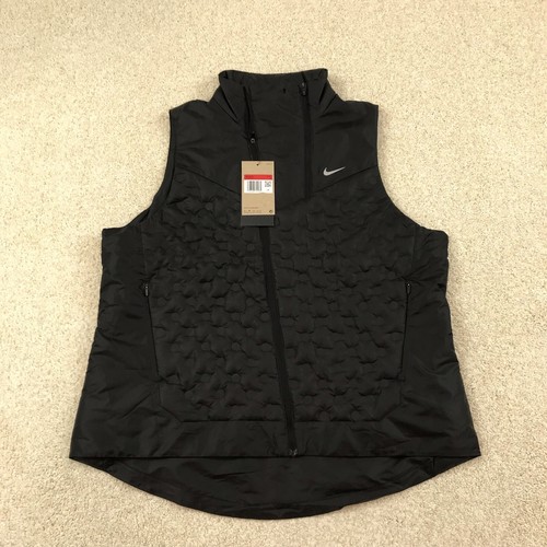 NIKE(ナイキ) AEROLOFT FLASH VEST Black 新品 Nike Aeroloft Flash Zip Running Vest Jacket Packable