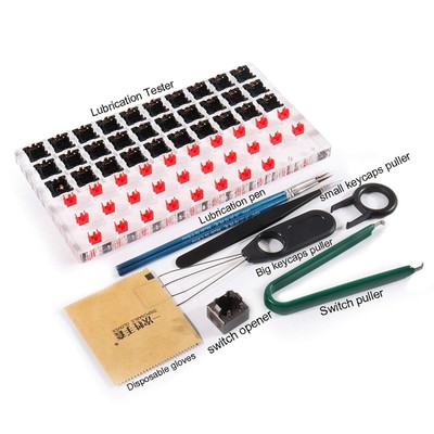 30 Switch Tester Opener Acrylic Lube Station DIY Cover Removal Platform Keyca...