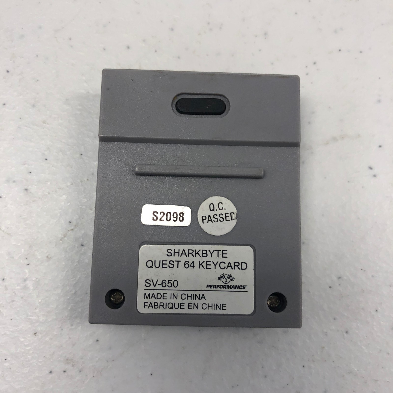 Nintendo 64 N64 SharkByte Keycard Quest 64